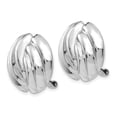 thumbnail image 2 of Primal Gold 14 Karat White Gold Omega Clip Non-pierced Earrings, 2 of 4