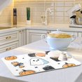 thumbnail image 6 of Yayeee Dish Drying Mat for Kitchen Counter 18"x24" Microfiber Absorbent Pad, Halloween Ghost, 6 of 7