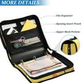thumbnail image 4 of 3 Ring Zipper Binder with Shoulder Strap Waterproof Trapper Keeper 2 Inch D-Ring 500 Sheets Capacity Cute Sea Slug, 4 of 7