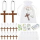 thumbnail image 2 of Juego de 50 llaveros de cruz de madera, regalos funerarios para familiares y amigos, llaveros de cruz como recuerdo funerario, para celebrar la vida, para invitados, familiares y seres queridos., 2 of 7