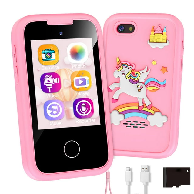 Teléfono inteligente ASIUR para niñas/niños de 3 a 8 años con juegos y MP3