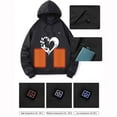 thumbnail image 6 of Wowcloth Hooded Sweatshirt for Men and Women, Smart Heating with 10-Zone Individual Control, Electric Heating Winter Warm Apparel for Outdoor and Daily Use, 6 of 8