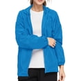 thumbnail image 1 of Zmoon Women's Casual Solid Color Windbreaker Quick-Drying Clothes Men and Women Hooded Reflective Sun Protection Clothes Jacket, 1 of 6