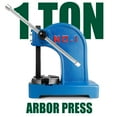 thumbnail image 2 of Blue Hand Arbor Press, Industrial Grade, Press Fit Tool, 1 Ton Capability, Cast Iron, 5.5in Work Height, to Handle Shaping, Deform, Punch Holes, 2 of 7