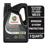 Castrol EDGE High Mileage 5W-20 Advanced Full Synthetic Motor Oil, 5 Quarts