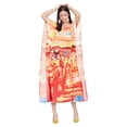 thumbnail image 2 of Women's Tribal Print Plus Size Kaftans Dress Polyester Long Maxi Kimono for Ladies Casual Nightwear Gypsy Caftan Dresses Online, 2 of 2