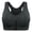 Black-Gray, variant on Women Bras with Removable Pads Comfort Front Zipper Sports Bras Fitness Wireless Yoga Bra