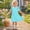 A_Sky Blue, variant on MGDXOX Girls Short Sleeve Round Neck Dress with Polka Dot Print and Ruffle Cuffs Casual Loose Swing Dress for Kids Blue 11 Years
