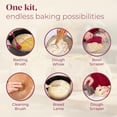 thumbnail image 2 of Sourdough Bread Baking Supplies with 2 Banneton Bread Proofing Basket Sizes - 16 Piece Sourdough Starter Kit Including Dough Whisk, Scraper, Lame, Apron for Artisan Bread Making, 2 of 4