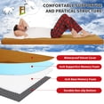 thumbnail image 2 of Colchón de Camping HOMBYS de Espuma Viscoelástica Portátil 72x61x7.6 cm, 2 of 7