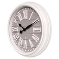thumbnail image 4 of 15.5" Gray Shiplap Wall Clock with Raised Roman Numerals, 4 of 6