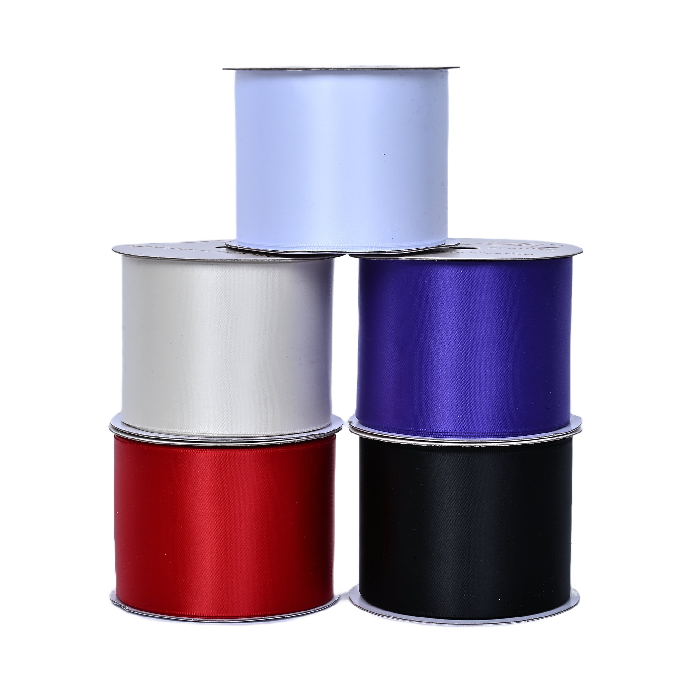 Gwen Studios 2.5" Purple Satin Ribbon, 3 Yards