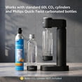 thumbnail image 6 of PHILIPS Sparkling Water Maker Kit, Modern Soda Streaming Machine for Daily Life & Convenient Use, BPA-Free Soda Maker (CO2 GAS Not Included) , Enjoy Sparking Water Anytime & Anywhere, Black, 6 of 11