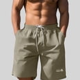 thumbnail image 2 of Pantalones cortos cargo holgados informales para hombre: pantalones cortos deportivos de verano para la playa y el entrenamiento, 2 of 4