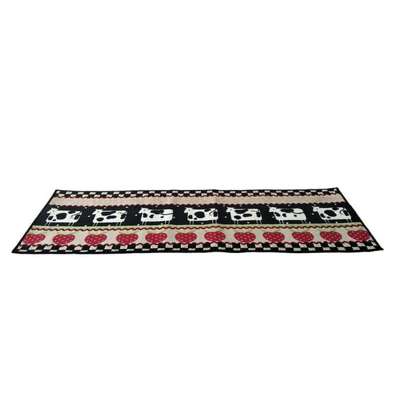 Home Cal Non slip Mat Lint Free and Non Fading Cotton Pattern Mat, Indoor Outdoor Entrance Rug Floor Mats(15.7"Wx23.6"H)