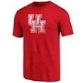 thumbnail image 2 of Men's Heathered Red Houston Cougars Greatest Dad Logo Tri-Blend T-Shirt, 2 of 3