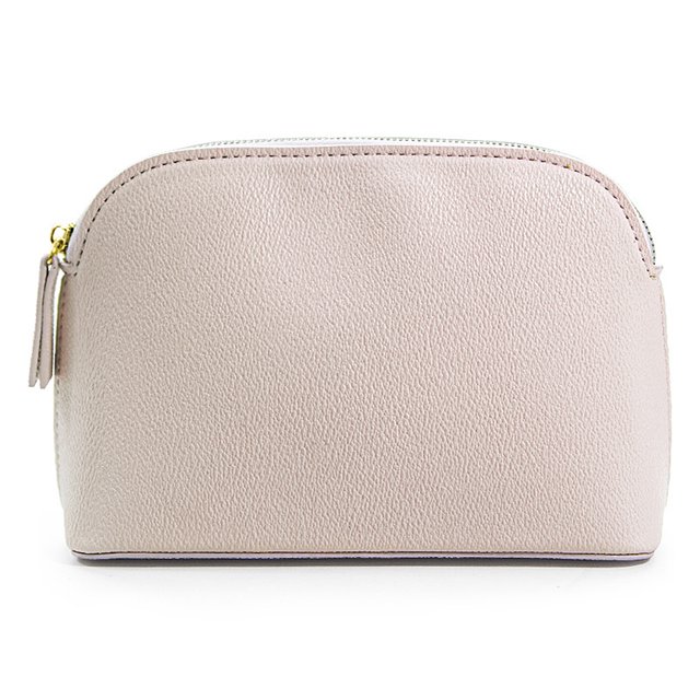 Bolsa de maquillaje pequeña bolsa de cosméticos de viaje bolsa organizadora de cosméticos para mujer rosa claro