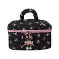 thumbnail image 1 of Bolsas de Maquillaje de Gran Colgante Único 1 Pc Negro Rosa Poliéster, 1 of 1