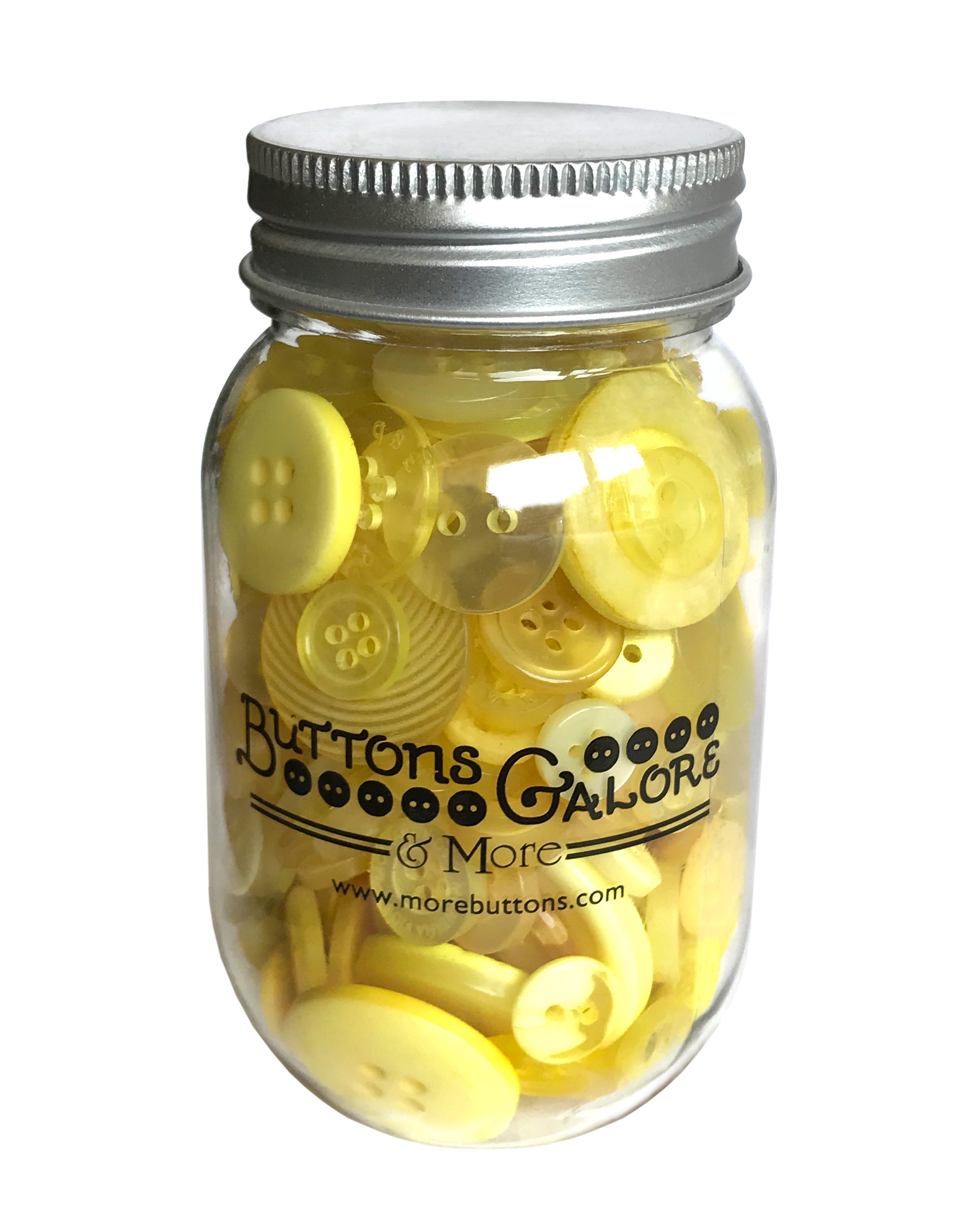 Buttons Galore 700+ Spring Colors Craft & Sewing Buttons in Mason Jar
