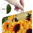 thumbnail image 4 of FMSHPON Sunflowers Green Butterflies Clipboard Hardboard Wood Nursing Clip Board and Pull for Standard A4 Letter 13x9 inches, 4 of 8