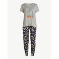 thumbnail image 2 of Joyspun Women’s Short Sleeve T-Shirt and Joggers Pajama Set, 2-Piece, Sizes S to 3X, 2 of 4