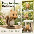 thumbnail image 5 of StlyGar Squirrel Head Feeder, Funny Animal Face Hanging Feeder for Outdoor Garden Mask Style Wildlife Feeding Station, Novelty Mouse Design, Easy-Fill Backyard Patio Decor, Weather-Ready Gift Khaki, 5 of 8