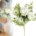 thumbnail image 2 of Dienrx Artificial Flowers for Cemetery Memorial, Plastic Bouquet for Outdoor, Hanging Window Box Decor, Home Table Centerpiece Filler, 2 of 9