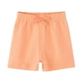 thumbnail image 2 of Lovskoo 6M-2T Toddler Kids Boys Girls Lounge Shorts Trendy Soft Comfy Solid Color Home Sleepwear Casual Shorts Orange, 2 of 6