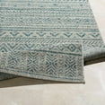 thumbnail image 4 of Hauteloom Ambridge Southwestern Outdoor Area Rug for Living Room, Patio, Terrace - Traditional Trellis Diamond Carpet - Blue, Gray - 7'10" x 10'2", 4 of 17
