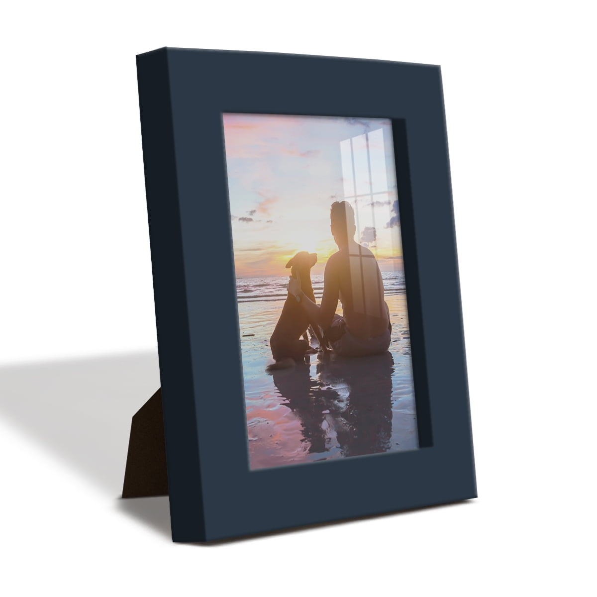 Wexford Home Modern 3.5" x 5" Dark Blue Picture Frame (Set of 6)