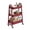 Red, variant on Gianna Utility Cart, Metal, 3‑Tier, Lockable Caster Wheels , 360° Rolling, Red