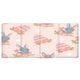 thumbnail image 2 of BZSMCE Acrylic 4 Compartments Pencil Holder Organizer Makeup Brush Holder In Blue Bunny Easter Egg Pattern Pattern, 2 of 7