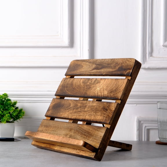 Wooden Laptop Stand & Book Holder - Foldale Laptop Riser with Adjustable Height for Table - Notebook and Tablet Accessory for Oiifce & Work Colleagues