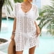 thumbnail image 5 of Traje de baño Prolriy para mujer, moda de verano para mujer, tejido de punto ahuecado, elegante, para playa, bikini, blusa, vestido de playa, ropa de baño, traje de baño para mujer, blanco, 5 of 8