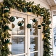 thumbnail image 5 of Velvet Christmas Ball Ornament Hanging Style Inlaid Detail Decorative Surface Bauble for Christmas Tree Hanging Display, 5 of 7