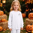 thumbnail image 5 of Leey-World Girls Halloween Crewneck Sweatshirts Girls Funny Halloween Print Festival Pullover Sweatshirt Long Sleeve Fall Clothes, 5 of 9