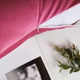 thumbnail image 4 of Soft Feather Velvet Modern Cushion, Decorative Couch Pillow, 18" x 18", Pink, 2 Pack, 4 of 5