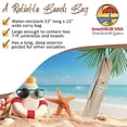 thumbnail image 3 of Beach Umbrella Bag - Waterproof & Foldable Beach Bag for Umbrellas with Wide Padded Shoulder Strap & Molded Carry Handle - Tan, 3 of 4