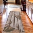 thumbnail image 2 of Autumn Decorative Rug, Fall Maple Leafs Tree Diagonal Leaves Foliage Rustic Wooden Planks Illustration, Quality Carpet for Bedroom Dorm and Living Room, 6 Sizes, Tan Champagne, by Ambesonne, 2 of 2