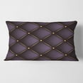 thumbnail image 2 of Designart Quilted pattern' Mid-Century Modern Throw Pillow - 12x20, 2 of 2