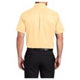 thumbnail image 2 of Mens Short Sleeve Easy Care Cotton/Polyester Shirt Yellow 6X-Large, 2 of 6