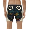 thumbnail image 4 of Rateoe Owl with Mandala Print Men’s Underwear Boxer Briefs Soft Comfortable Underwear Boxer Briefs, Long Leg Briefs,Anti-chafing Boxer Briefs, 4 of 7