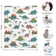 thumbnail image 4 of White Cartoon Dinosaurs Volcanoes Pattern Blanket,Comfortable Soft Flannel Throw Blanket,All Season,Warm Lightweight Blankets for Sofa Bed Couch Living Room Chair,30"x40", 4 of 4