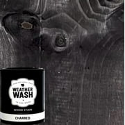 1-Qt. Charred Interior Weatherwash Water-Based Transparent Aging Wash Wood Stain