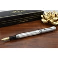 thumbnail image 6 of Xezo Xezo Maestro® Oceanic White Mother of Pearl Fountain Pen (Medium-Fine 0.45mm Nib) - Chrome Cap, 6 of 6