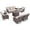 Beige, variant on Jentlehouse 8-Piece Outdoor Patio Furniture Set with Fire Pit Table,Outdoor Sectional Sofa Set with Gliders,Wicker Outdoor Conversation Set for Garden,Backyard,Lawn,Poolside