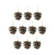 thumbnail image 5 of 10 piezas de piñas de Navidad colgantes rústicas para árbol de Navidad decoraciones colgantes para 4cm a 5cm, 5 of 9