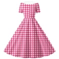 thumbnail image 6 of YuXingFu Dresses for Women 2026 Mid-Length Plus Size Womens Dress Short Sleeve Solid Color Casual Summer Hot Pink XXL, 6 of 6