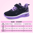 thumbnail image 6 of JOYFON Kids Running Shoes for Boys Girls Children Tennis Sports Athletic School Walking Sneakers BlackPurple Big Kids Size 3, 6 of 6