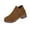 Brown, variant on Brown Ladies Fall Winter Boots Versatile Belt Buckle Short Tube Side Zipper Fashionable Trendy Chunky Sole Lace Up Ankle Boots